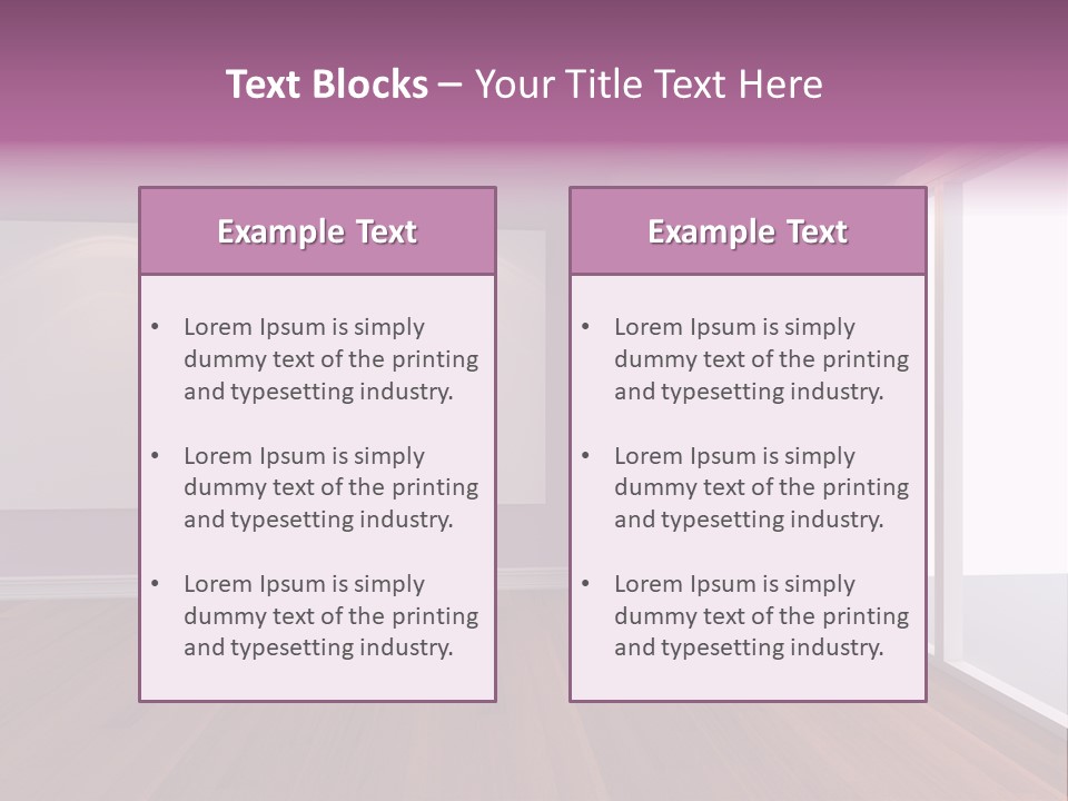 Corner Wall Clean PowerPoint Template