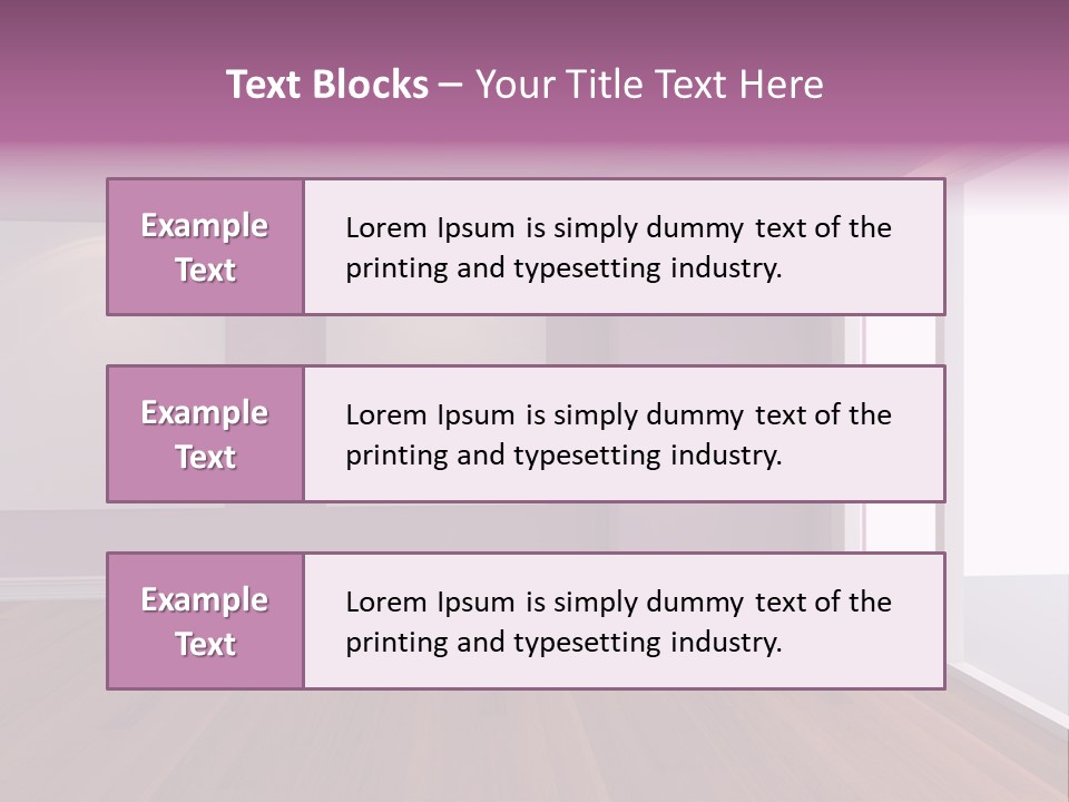Corner Wall Clean PowerPoint Template
