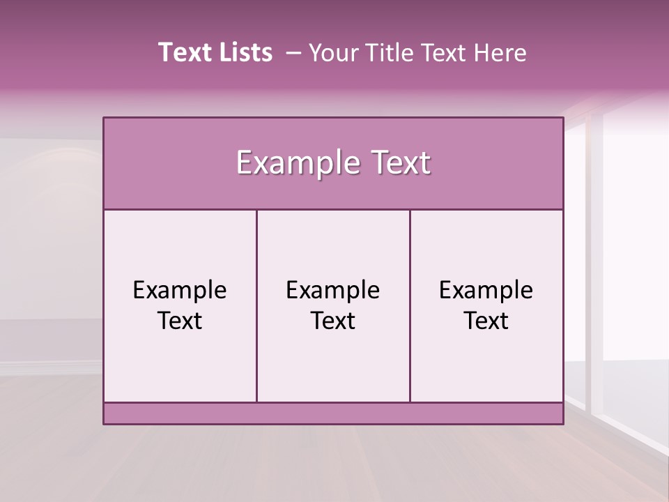 Corner Wall Clean PowerPoint Template