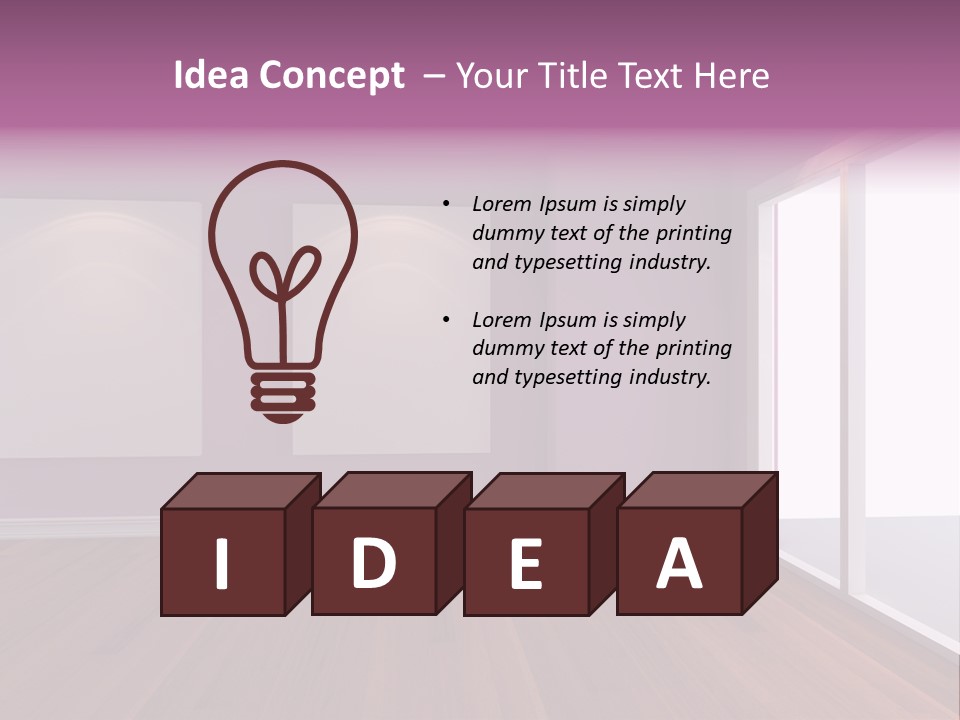 Corner Wall Clean PowerPoint Template