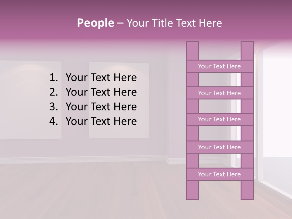 Corner Wall Clean PowerPoint Template