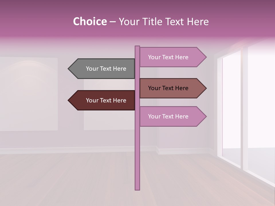 Corner Wall Clean PowerPoint Template