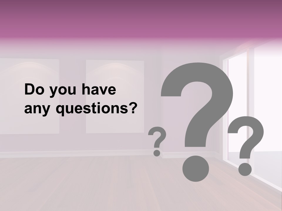 Corner Wall Clean PowerPoint Template