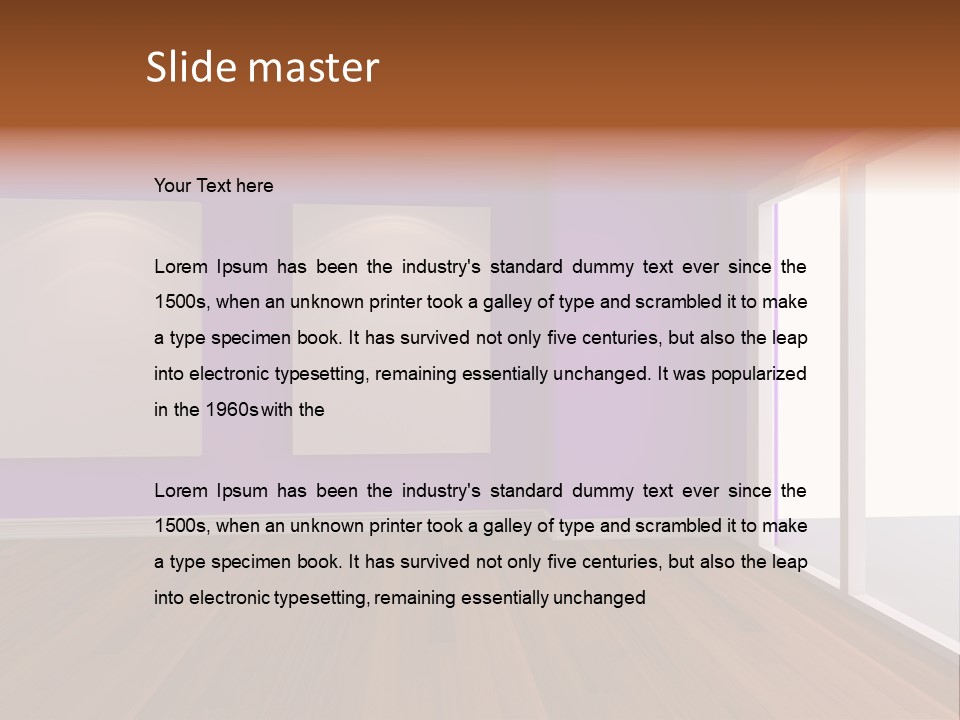 Light Display Door PowerPoint Template