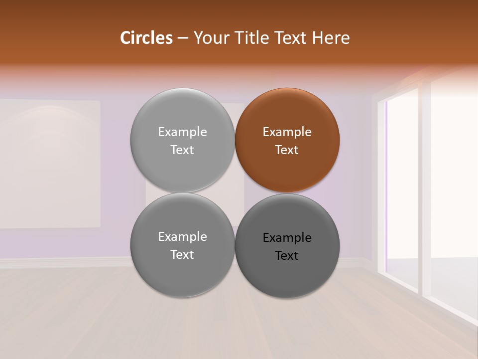 Light Display Door PowerPoint Template
