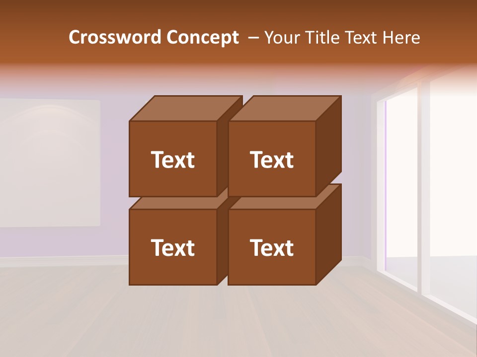 Light Display Door PowerPoint Template