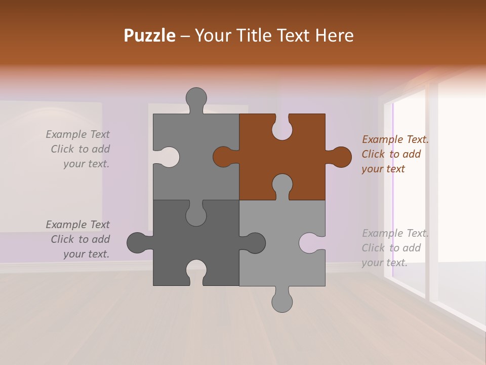 Light Display Door PowerPoint Template