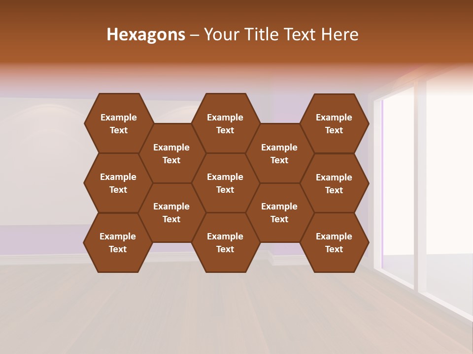 Light Display Door PowerPoint Template