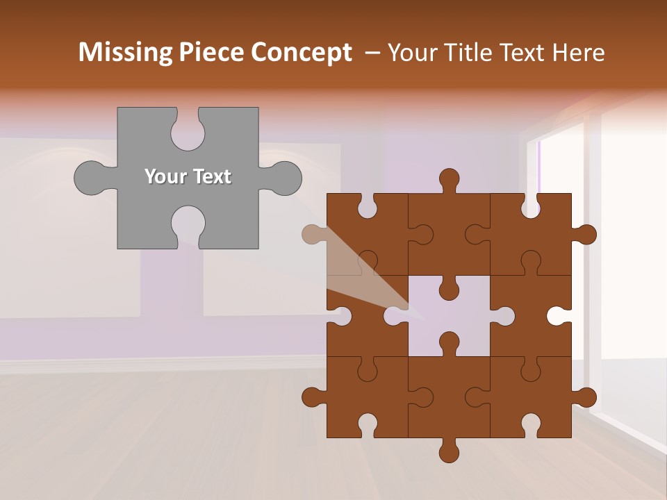 Light Display Door PowerPoint Template