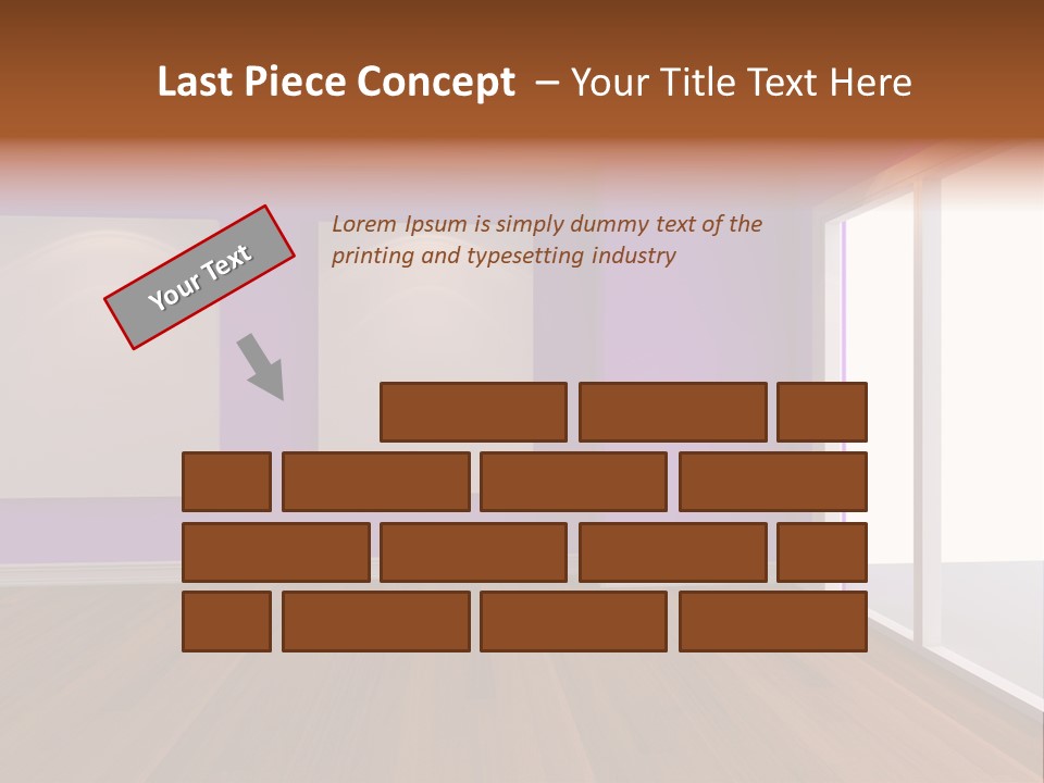 Light Display Door PowerPoint Template