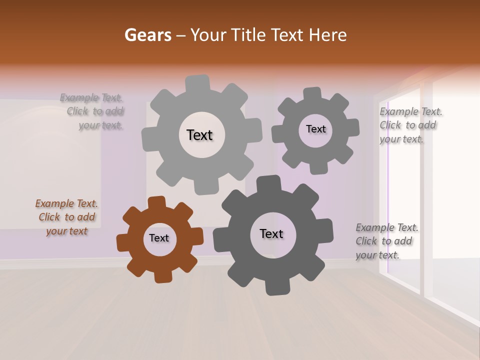 Light Display Door PowerPoint Template