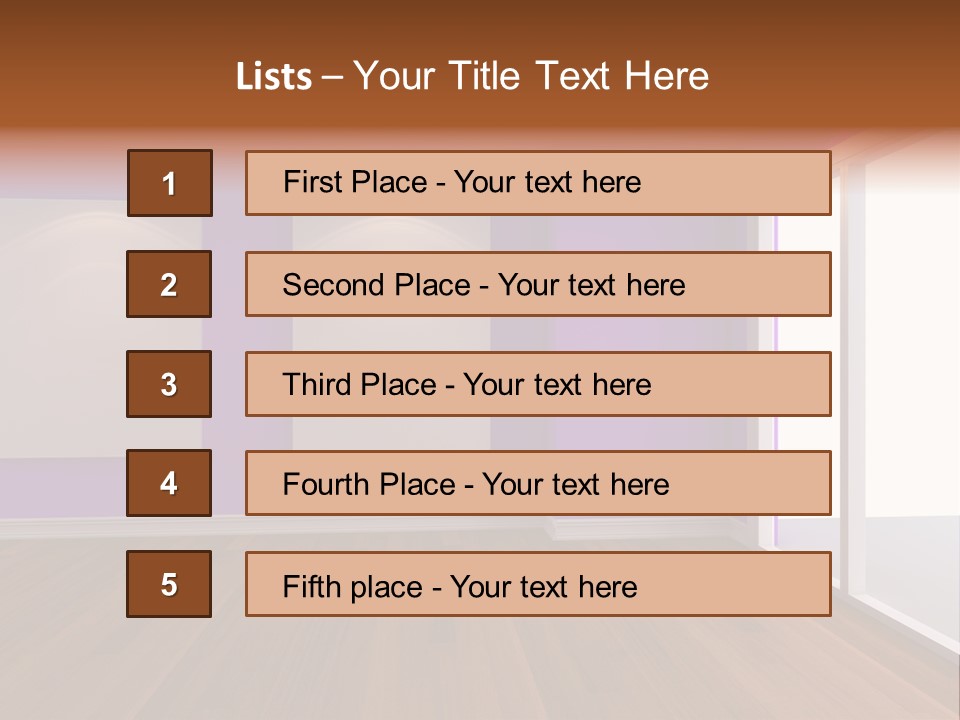 Light Display Door PowerPoint Template