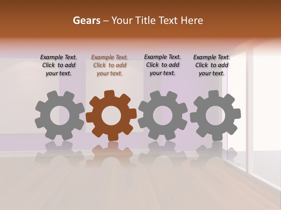 Light Display Door PowerPoint Template