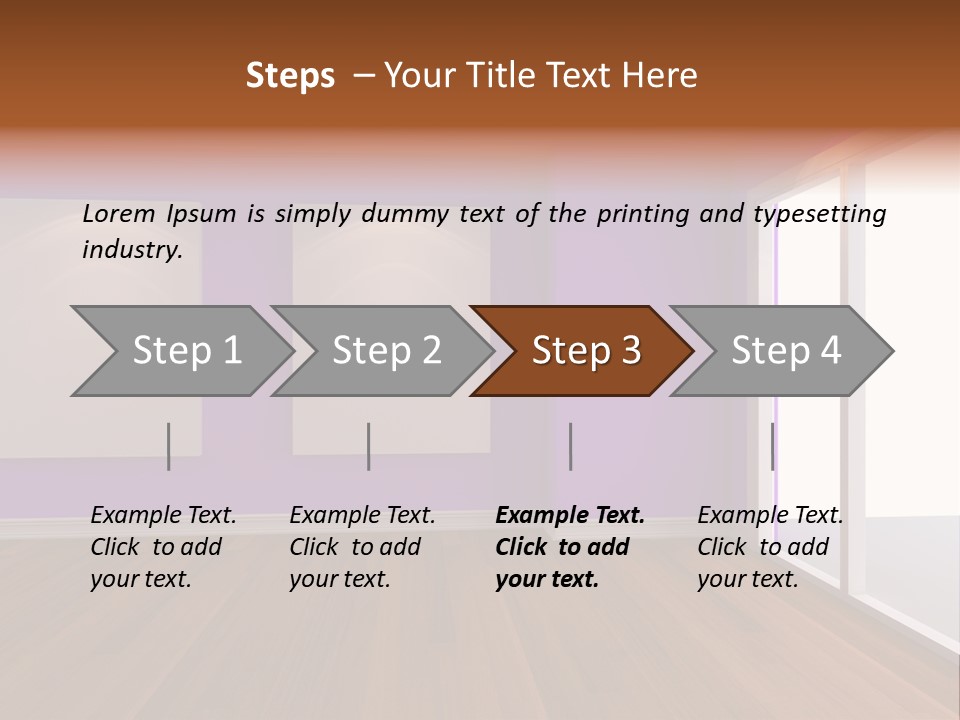 Light Display Door PowerPoint Template
