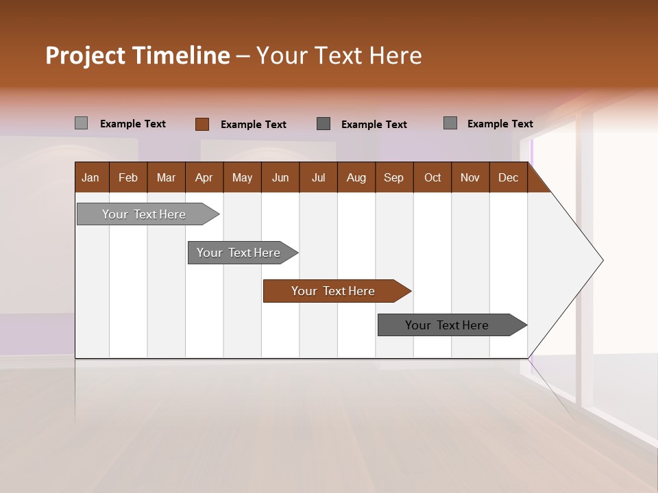 Light Display Door PowerPoint Template