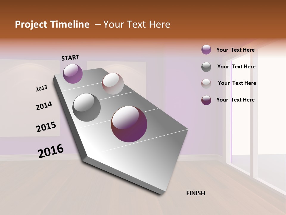Light Display Door PowerPoint Template