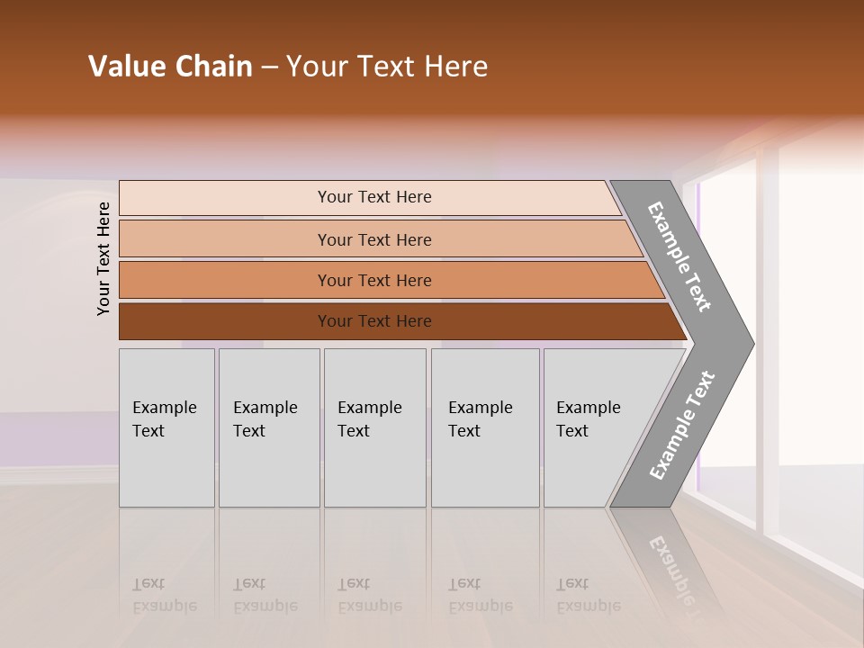 Light Display Door PowerPoint Template