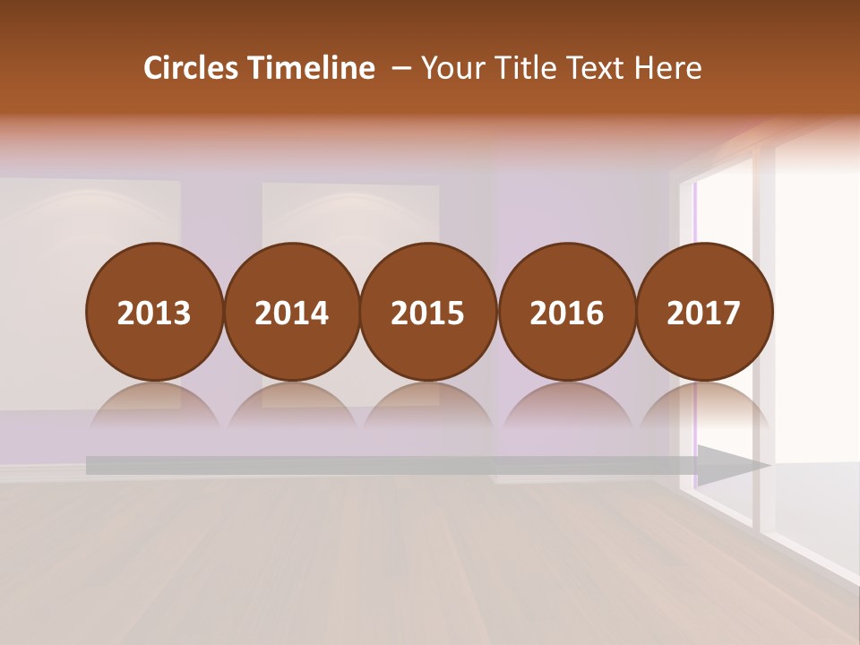 Light Display Door PowerPoint Template