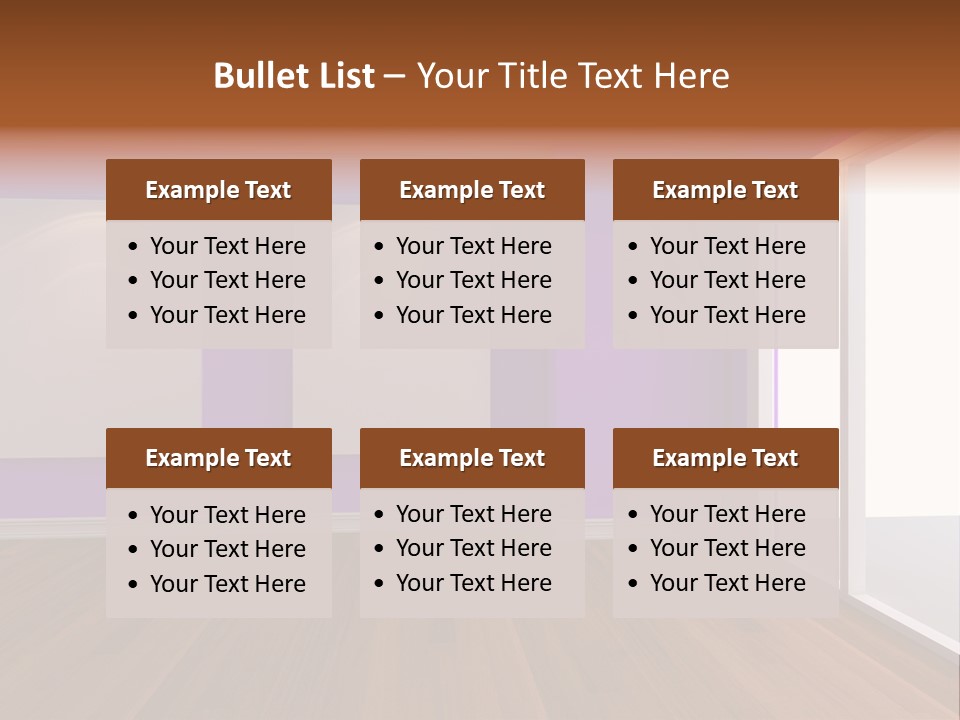 Light Display Door PowerPoint Template