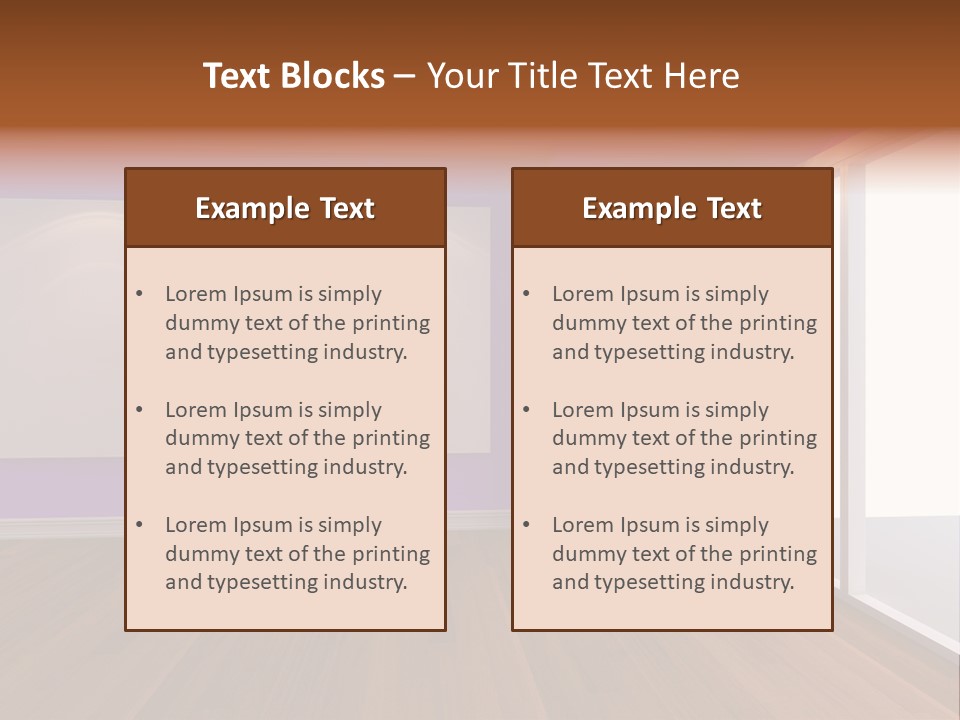 Light Display Door PowerPoint Template