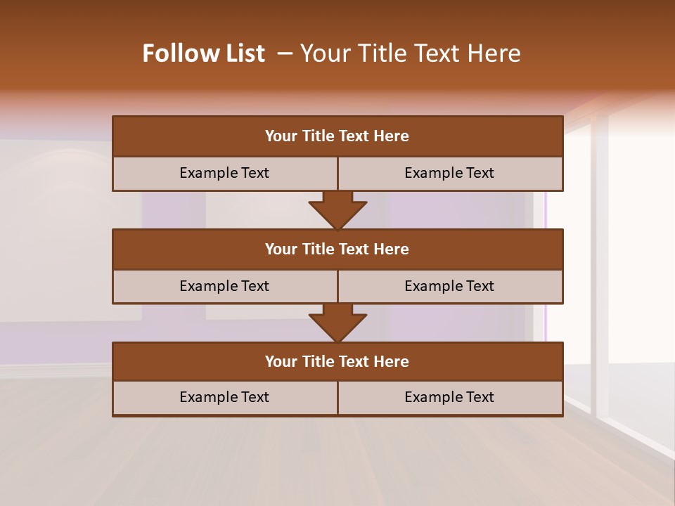 Light Display Door PowerPoint Template