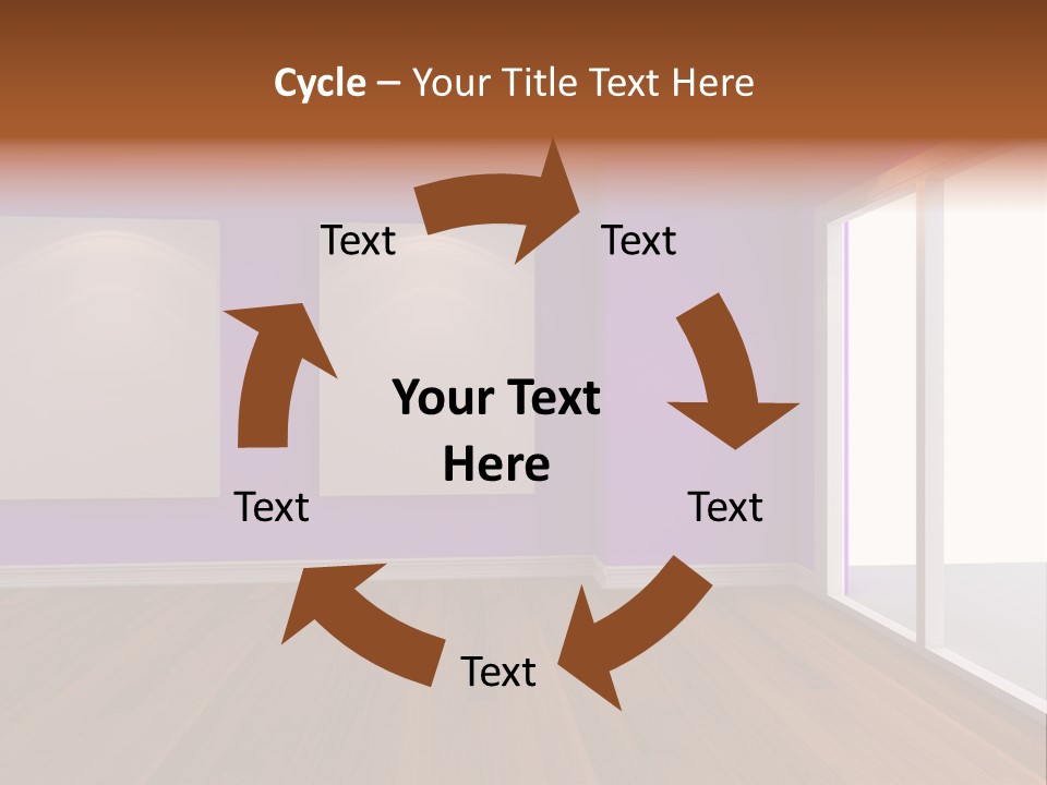 Light Display Door PowerPoint Template