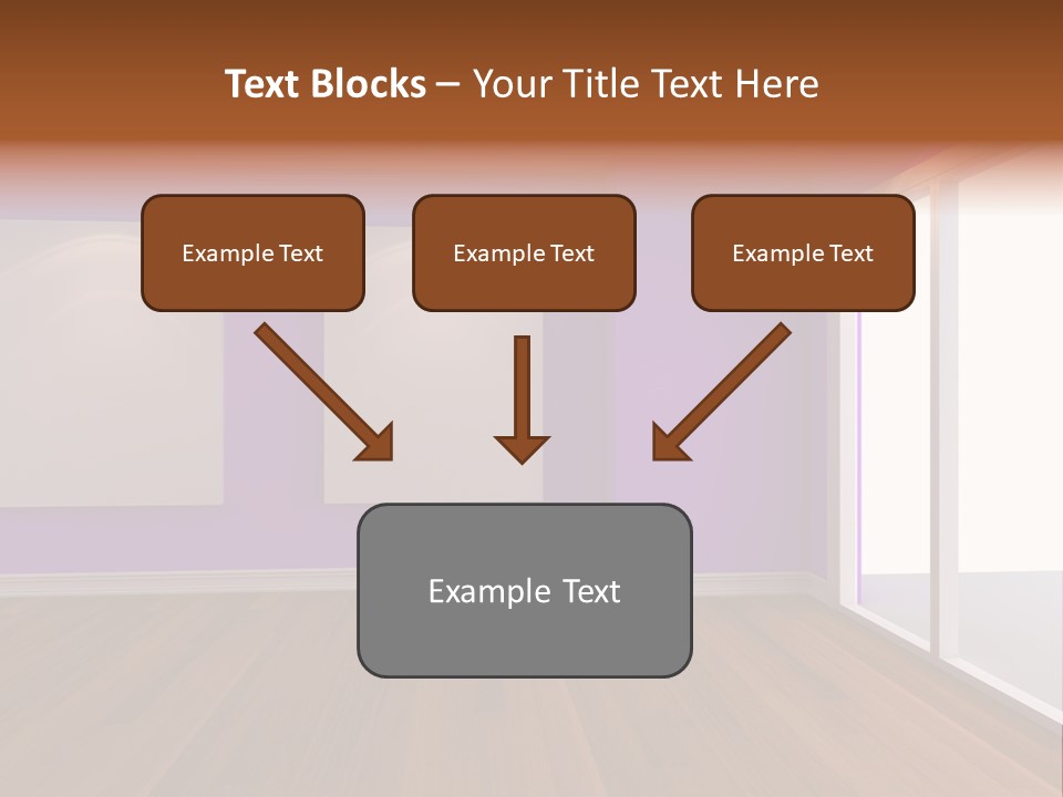 Light Display Door PowerPoint Template