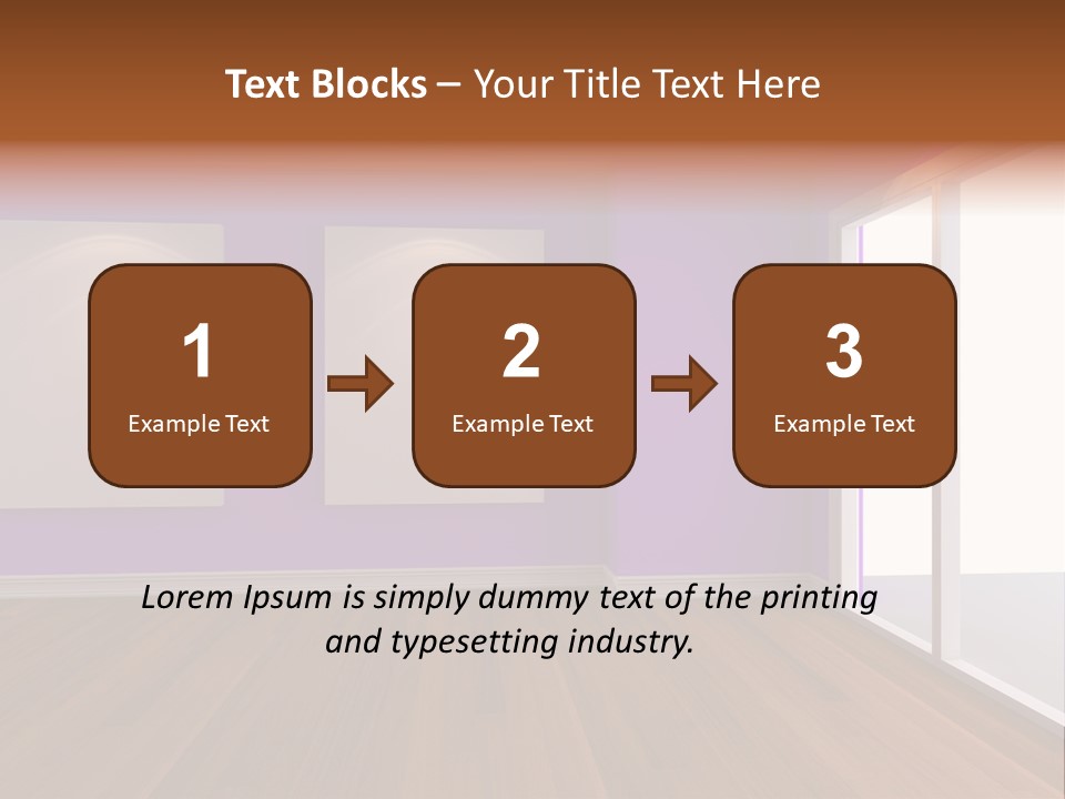 Light Display Door PowerPoint Template