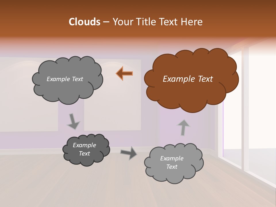 Light Display Door PowerPoint Template