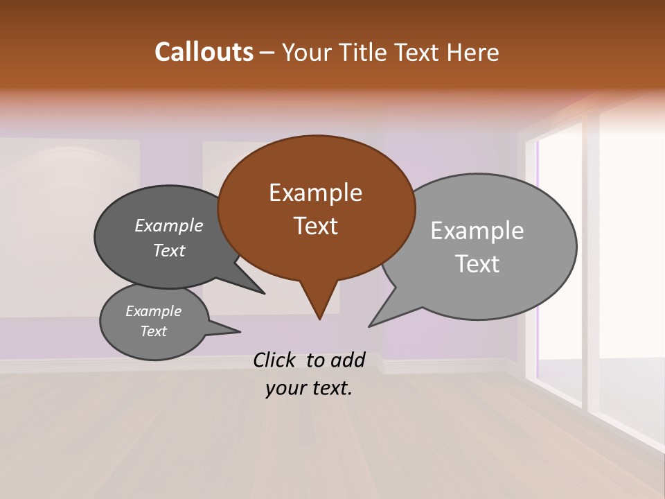 Light Display Door PowerPoint Template