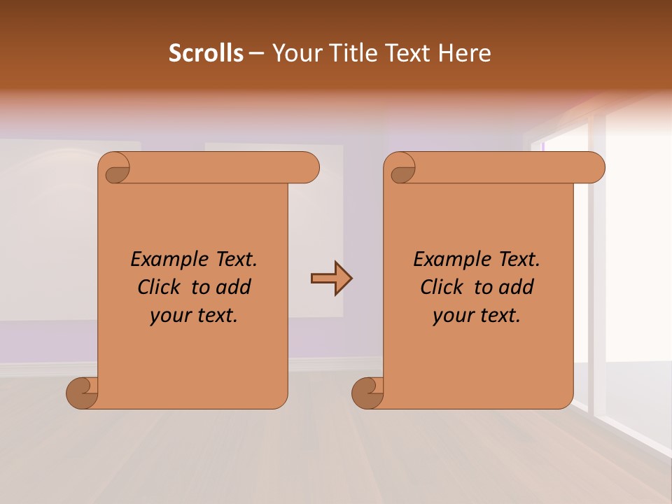 Light Display Door PowerPoint Template