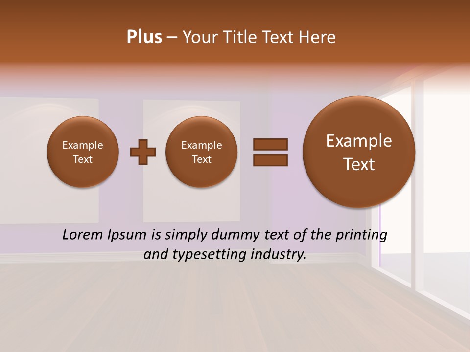 Light Display Door PowerPoint Template