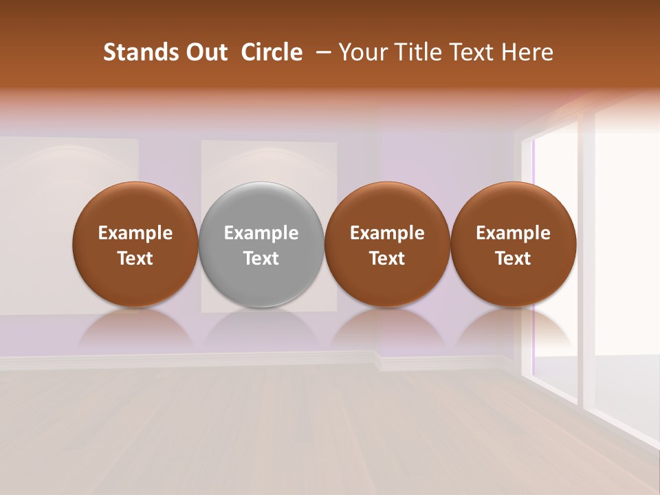 Light Display Door PowerPoint Template