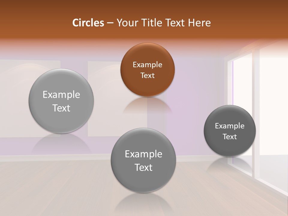 Light Display Door PowerPoint Template