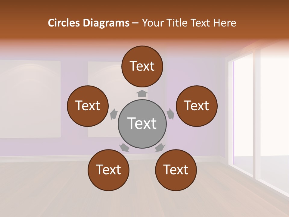 Light Display Door PowerPoint Template