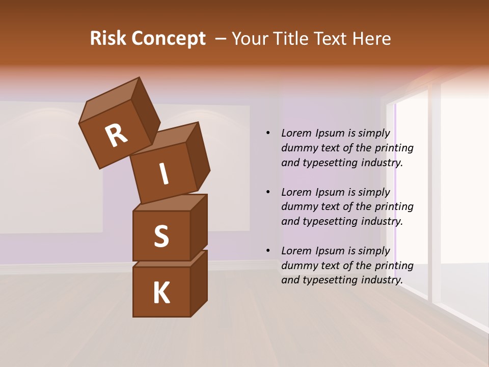 Light Display Door PowerPoint Template