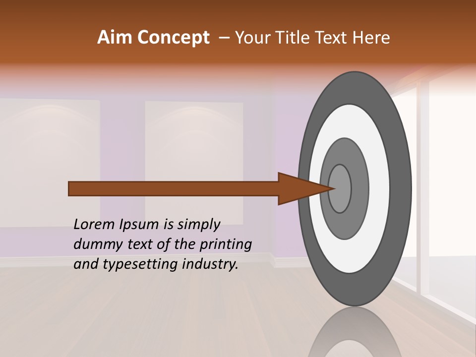 Light Display Door PowerPoint Template