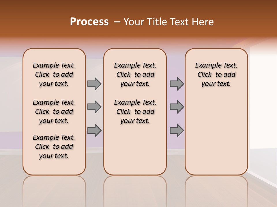 Light Display Door PowerPoint Template