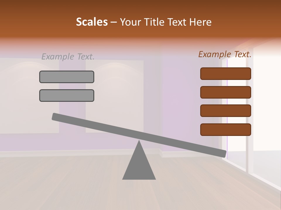 Light Display Door PowerPoint Template