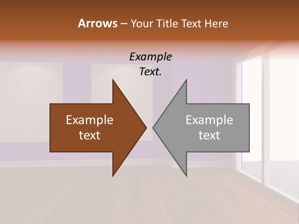 Light Display Door PowerPoint Template