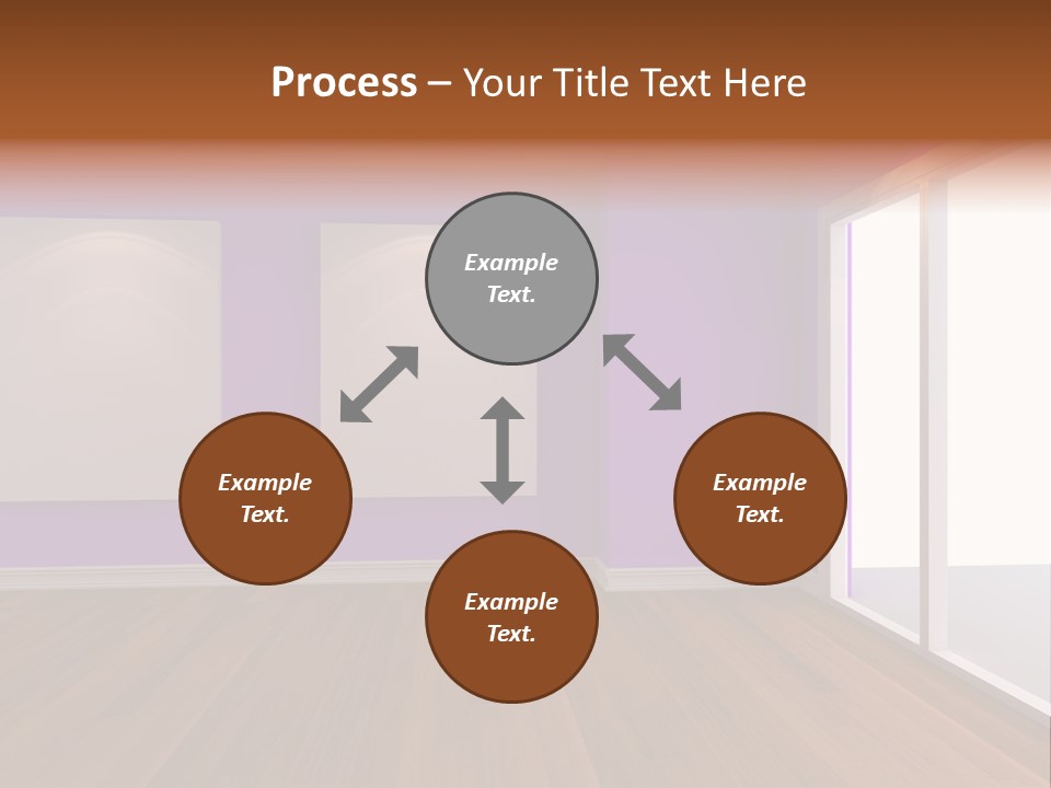 Light Display Door PowerPoint Template