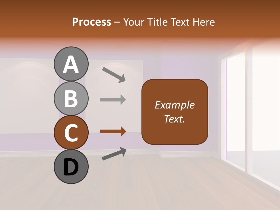 Light Display Door PowerPoint Template