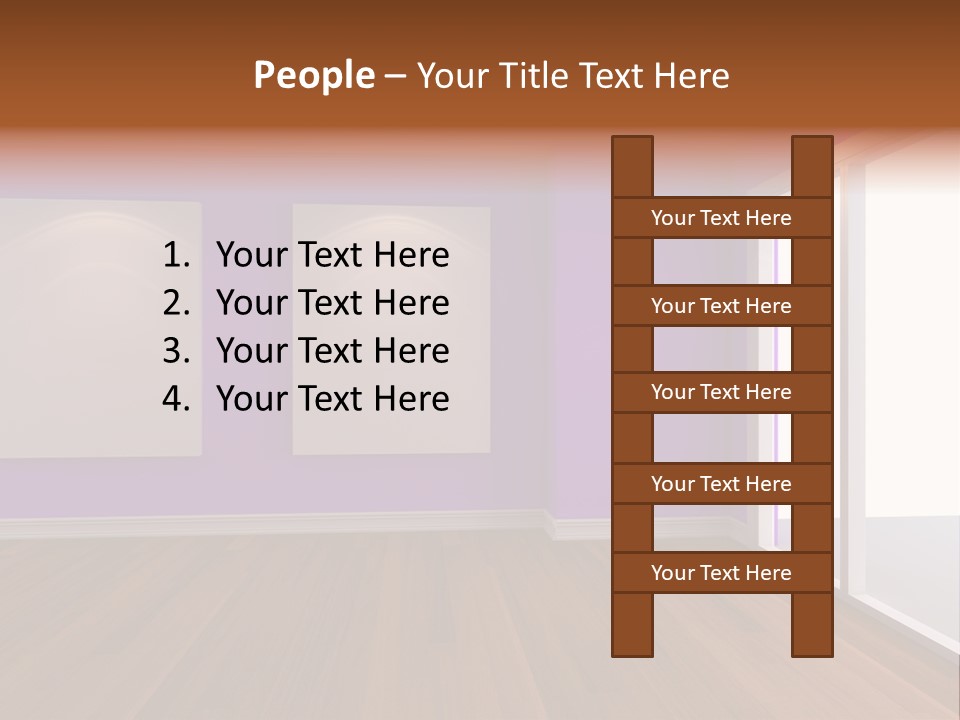 Light Display Door PowerPoint Template