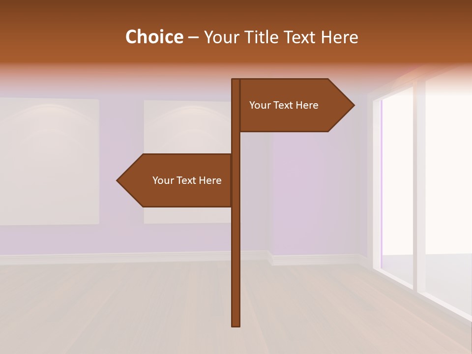 Light Display Door PowerPoint Template