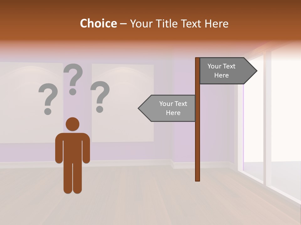 Light Display Door PowerPoint Template