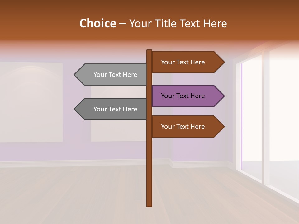 Light Display Door PowerPoint Template