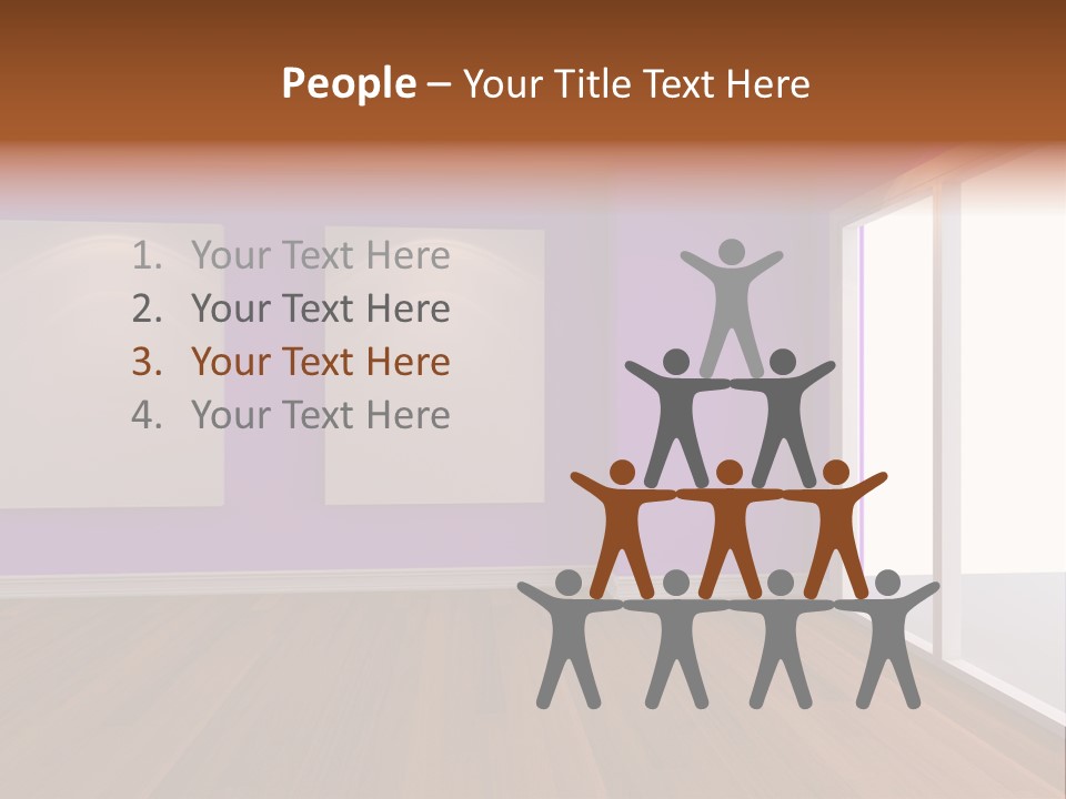 Light Display Door PowerPoint Template