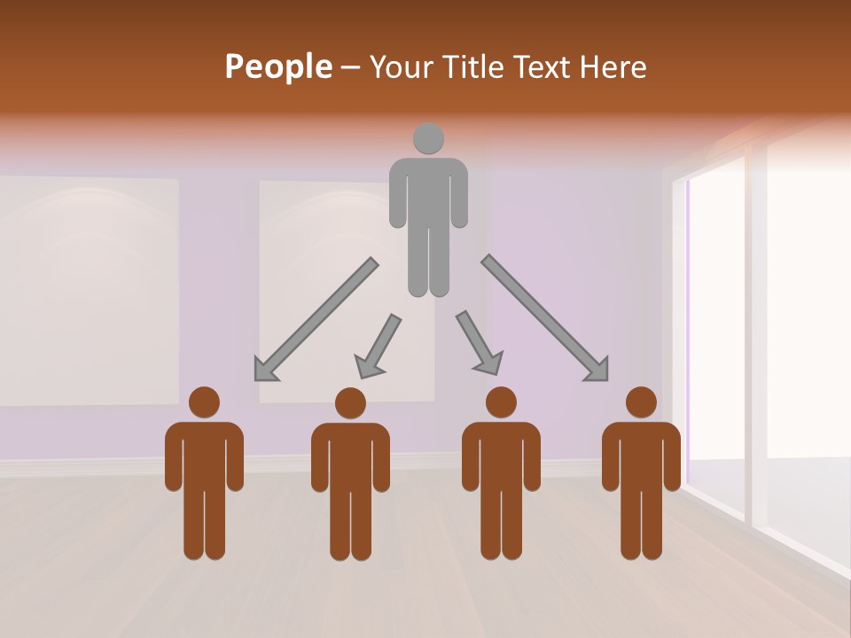 Light Display Door PowerPoint Template