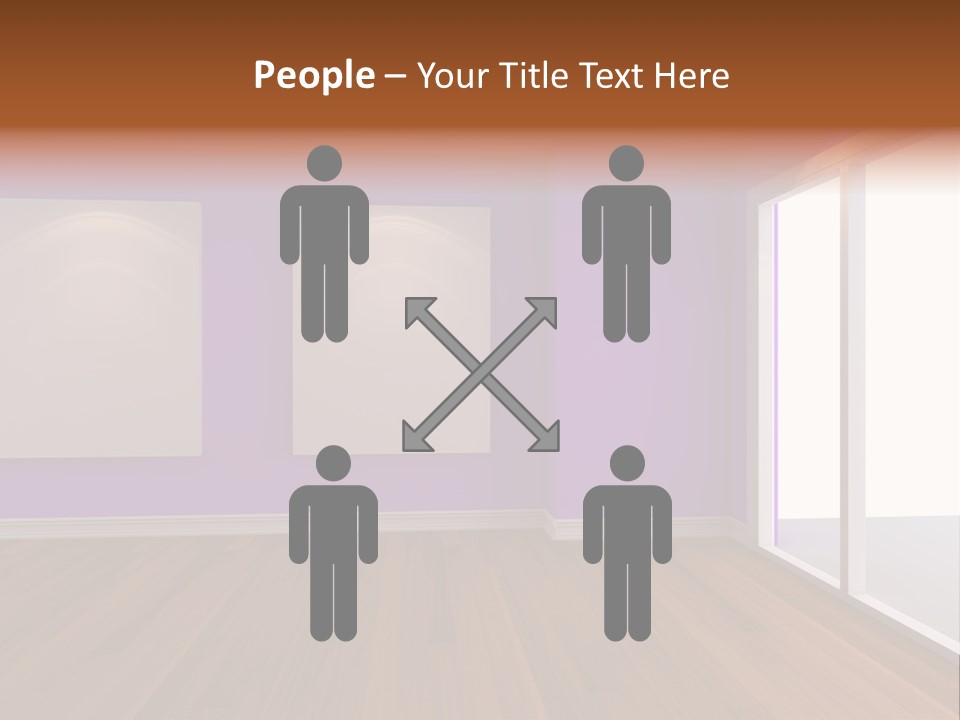 Light Display Door PowerPoint Template