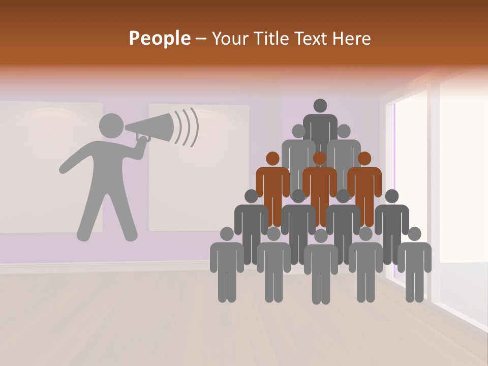 Light Display Door PowerPoint Template